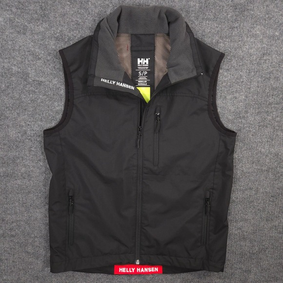 Helly Hansen Crew Vest Mens S Black Marine Sailing Windproof Waterproof Full Zip - Picture 1 of 13